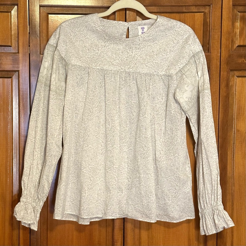 Uniqlo x Anna Sui Floral Blouse Small